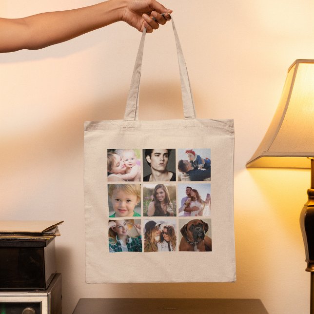 Tote Bag Collage photo personnalisé (Créateur téléchargé)