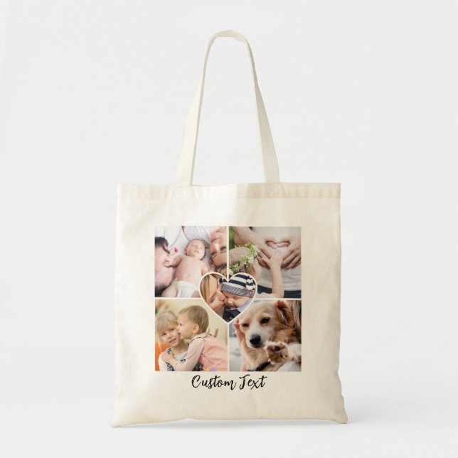 Tote Bag Collage photo personnalisé d'une sorte (Devant)