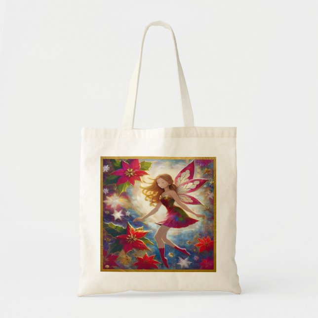 Tote Bag Collection de fées de Noël - Cheveux de gingembre (Devant)