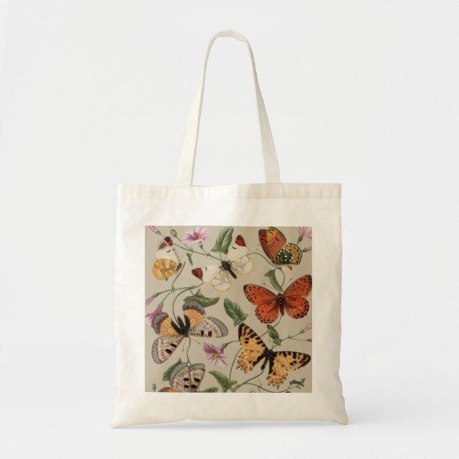 Tote Bag Collection de la papillon Moth Nature Dessin (Devant)