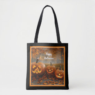 Tote Bag Collection famille Citrouille éffrayante