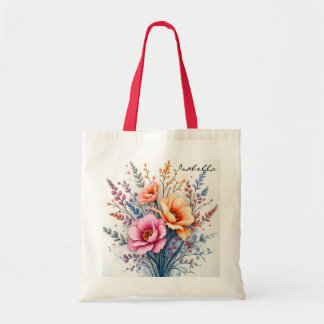 Tote Bag Collection Luxueuse de Fleurs Sauvages Populaires