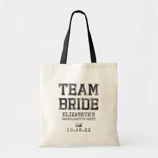 Tote Bag Collegiate Team Bride Bachelorette Party