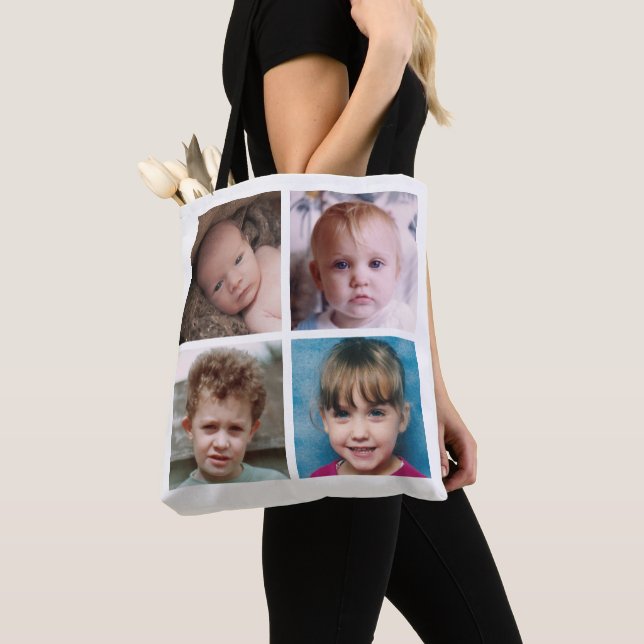 Tote Bag Coller ajouter vos propres photos personnalisées b (De près)