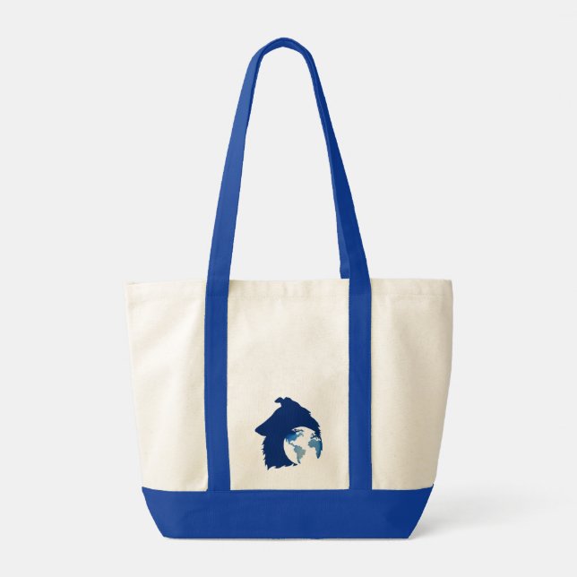 Tote Bag ColliesWithoutBorders logo (Dos)