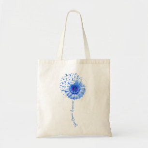 Tote Bag Colon Cancer Sensibilisation Flower Survivor Fight