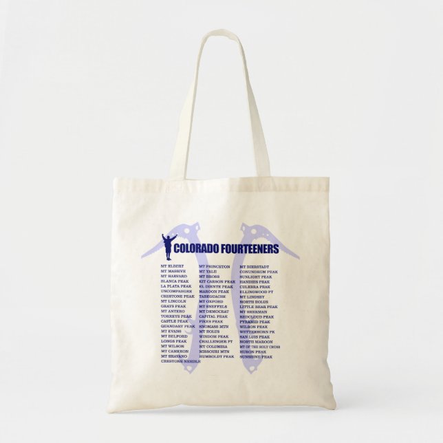 Tote Bag Colorado 14ers (Devant)