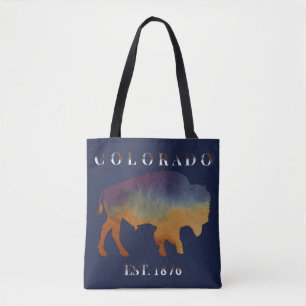 Tote Bag Colorado 1876 Bison de buffle
