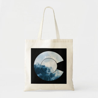 Tote Bag Colorado Drapeau Forêt de montagne Rocheuse Couleu
