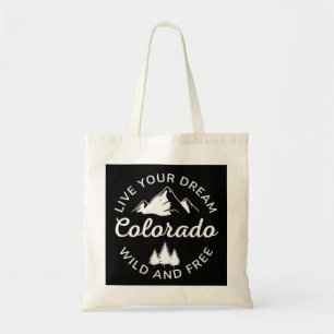 Tote Bag Colorado Montagnes Vintage