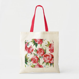 Tote Bag Colorez le motif sans couture de pivoine