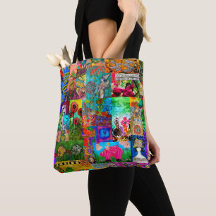 Tote Bag Colorful Pop Art Collage multimédia