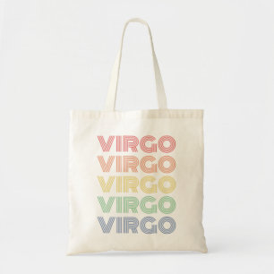 Tote Bag Colorful Virgo zodiac design!