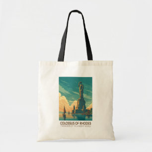Tote Bag Colosse de Rhodes Sept Merveilles du Monde Art