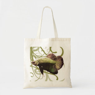 Tote Bag Combattant siamois Betta doré