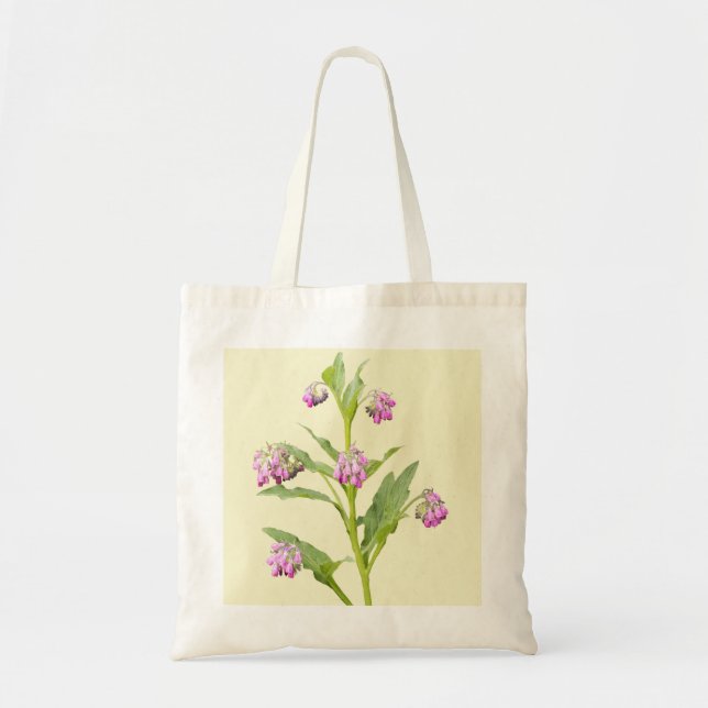 Tote Bag Comfrey vieux plante médicinal (Devant)