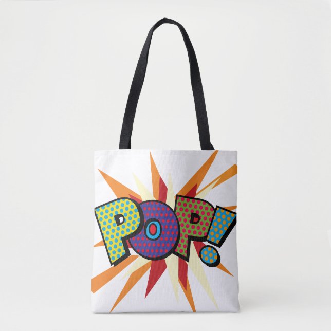 Tote Bag Comic Book Pop Art POP! POW ! (Devant)