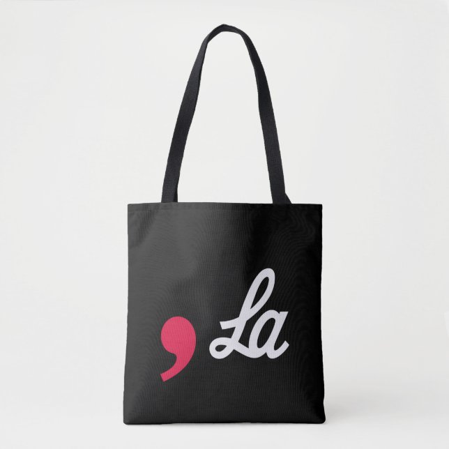 Tote Bag Comma La Funny Ponctuation Kamala Harris (Devant)