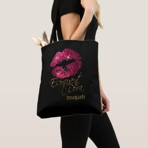 Tote Bag Commande personnalisée - Lèvres roses chaudes