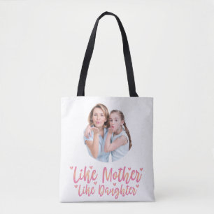 Tote Bag Comme Mère Comme Fille, Cadeau Personnalisé Maman