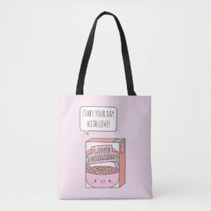 Tote Bag Commencez votre journée par un petit déjeuner amou