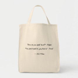 Tote Bag Comment épeler l'amour