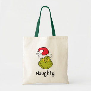 Tote Bag Comment Grinch Stol Christmas   Naughty Grinch
