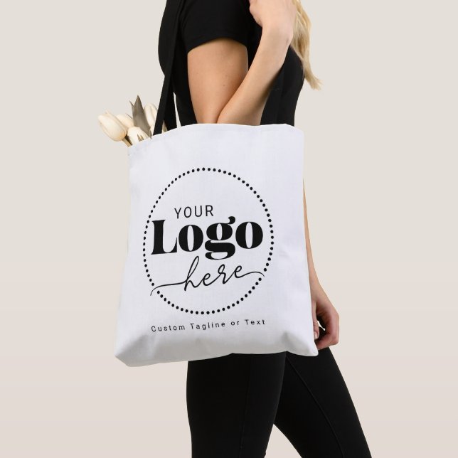 Tote Bag Commerce promotionnel de marque de logo simple (De près)