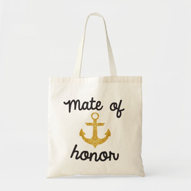 Tote Bag Compagnon d'Ancre nautique Fourre-tout d'honneur (Devant)