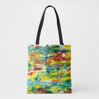 Tote Bag  composition abstraite de peinture à l'huile dessi