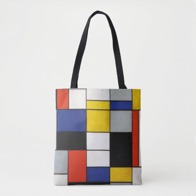 Tote Bag Composition, Mondrian (Devant)
