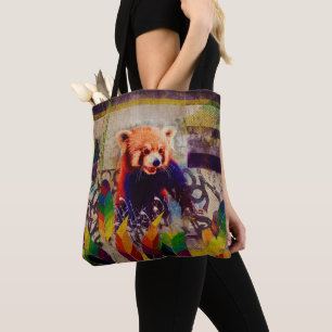 Tote Bag Composition vintage en art de bruit d'abrégé sur