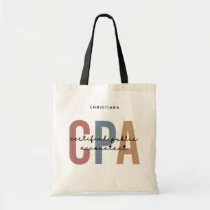 Tote Bag Comptable Agréé CPA Rétro Personnalisé