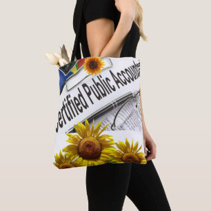 Tote Bag Comptable tournesol Fourre-tout
