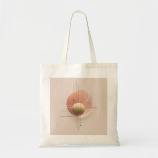 Tote Bag Conception d'art moderne avec des cercles et des l