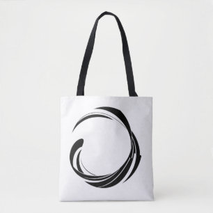 Tote Bag Conception de cercle de tourbillon abstrait – œuvr