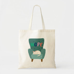 Tote Bag Conception de chat mignon humeur paresseuse