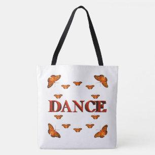 Tote Bag Conception de danse avec des papillons