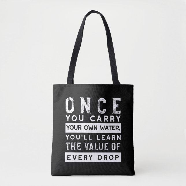 Tote Bag Conception de devis de sagesse - Valeur de chaque  (Devant)