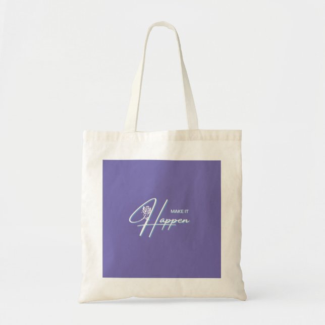 Tote Bag Conception de devis motivationnel (Devant)