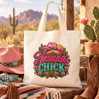 Tote Bag Conception de fille rétro Nevada Cowgirl Western D