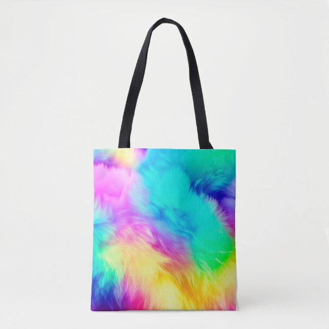 Tote Bag Conception de fond de texture de fourrure moelleus (Devant)
