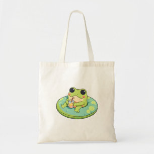 Tote Bag Conception de grenouille chibi mignonne pour une j