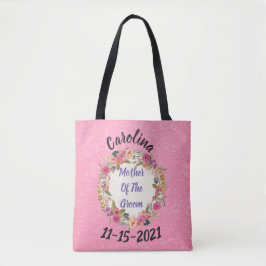 Tote Bag Conception de la couronne florale mère de la pièce