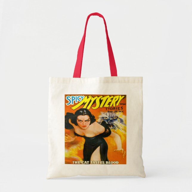 TOTE BAG CONCEPTION DE LA COUVERTURE RETRO PULP (Devant)