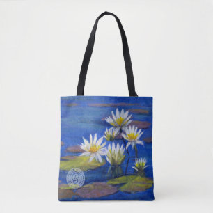 Tote Bag Conception de minuit de Fourre-tout de fleurs de