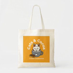 Tote Bag Conception de Mug de vacances avec Cosy Cat et Paw