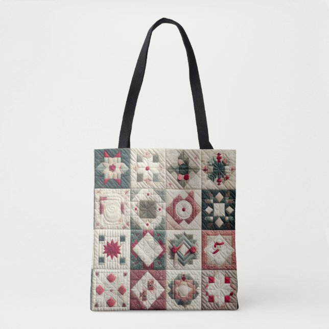 Tote Bag Conception de Noël à plateau (Devant)