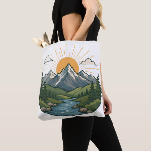 Tote Bag Conception de plein air d'aventure naturelle
