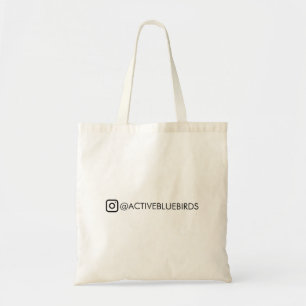 Tote Bag Conception de style de médias sociaux pour le nom